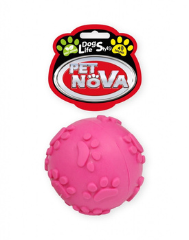 PET NOVA TPR SOUNDBALL PINK 6cm      /10
