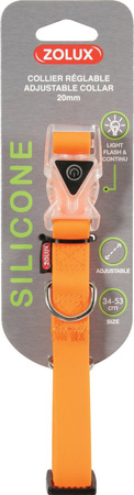ZOLUX Obroża dla psa silikonowa 20 mm kol. pomarańczowy