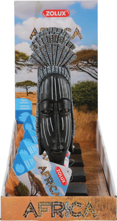 Zolux Ozdoba do akwarium maska żeńska AFRICA L 7,5x5,1x23,1 cm