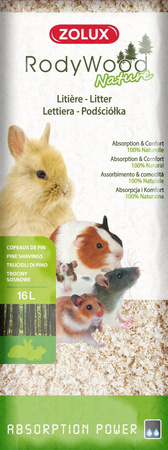 ZOLUX Ściółka trociny dla królika i gryzoni RodyWood Nature 16 l