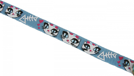 Zolux Smycz dla kota nylonowa LADYCAT 1 m kol. niebieski