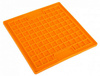 LickiMat Playdate Kwadrat miękki pomarańczowy
