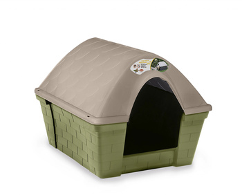 Zolux Buda dla psa średnia FELICE 68 x 82 x 62 cm kol. beżowo-zielony