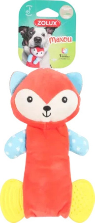 Zolux Zabawka pluszowa dla psa gryzak MAXOU pomarańczowa 14,5x4,5x21,5 cm
