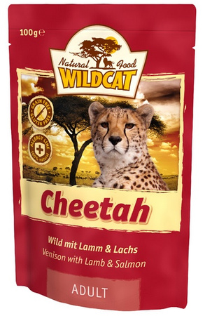 Wildcat Cheetah - dziczyzna, jagnięcina i łosoś saszetka 100g
