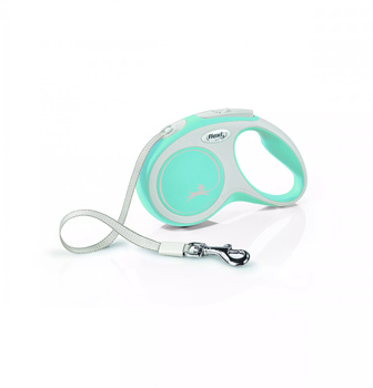 FLEXI Smycz automatyczna dla psa New Comfort S taśma 5 m kol. błękit