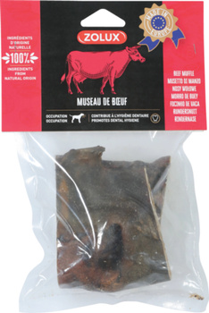 Zolux Przysmak naturalny dla psa Nosek wołowy 200 g
