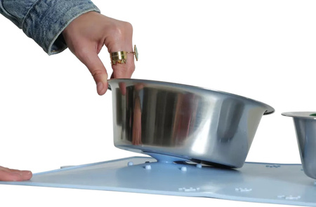 ZOLUX Podkładka silikonowa z przyssawką pod miskę psa,kota niebies. 48x30cm