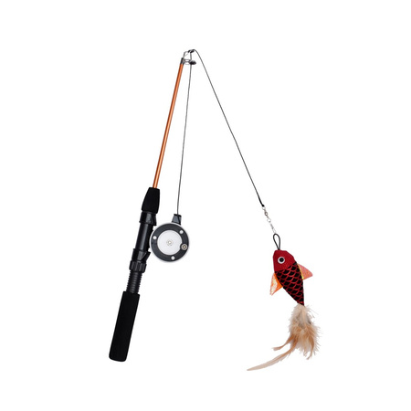 PET NOVA CAT WĘDKA TELESKOPOWA Z RYBKĄ    /10