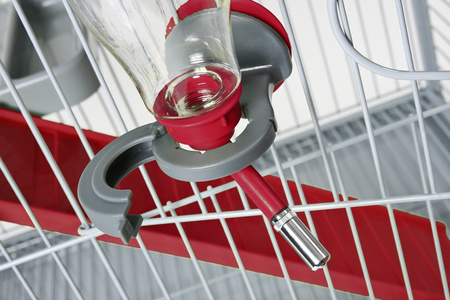 *- ZOLUX Poidełko dla gryzoni napełniane od góry 250 ml kol. czerwony