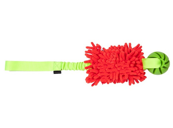 Dingo Zabawka dla psa - Szarpak Mop Bungee z piłką różowy