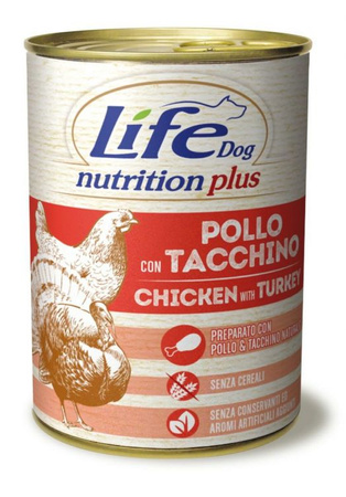 LIFE DOG pusz.400g CHICKEN + TURKEY /24