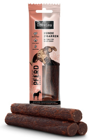 Chewies Hundezigarren Pferd & Hanf - konina & konopie 75g