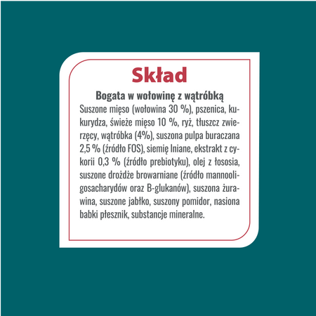 Karma sucha dla psa PUPIL Prime Mini bogata w wołowinę z wątróbką 720 g