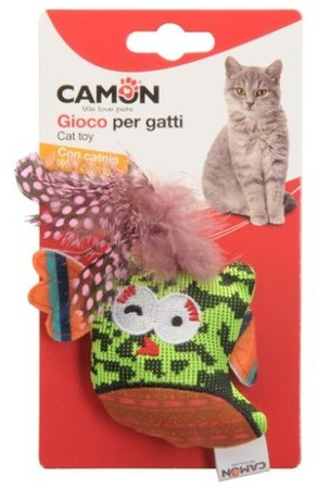 Camon Cat Toy Ptaszek z dzwonkiem i kocimiętką 10cm
