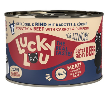 Lucky Lou Lifestage Senior Drób i wołowina puszka 200g