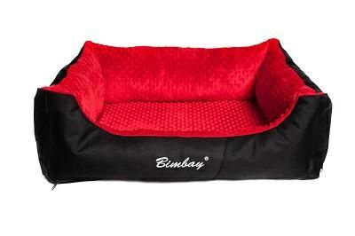 BIMBAY KANAPA MINKY NR.1 czarny + czerw 65x50