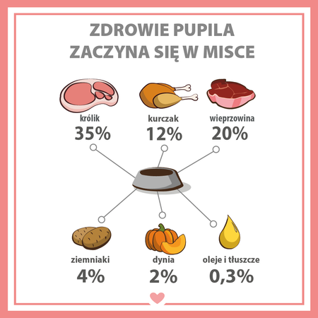 Karma mokra dla psa PUPIL Premium All Meat ADULT królik 400 g