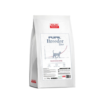 Karma sucha dla kota PUPIL Breeder Line ADULT bogata w wołowinę 10 kg