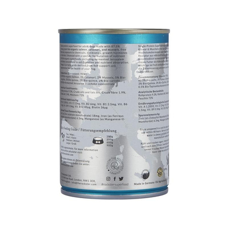 Rockster A fisherman's dream - BIO łosoś, kalmary i małże (400 g)