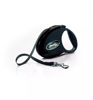Flexi Smycz automatyczna dla psa Style S taśma 3 m kol. czarny