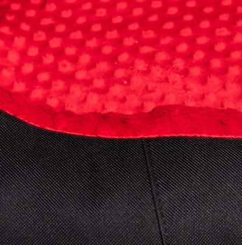 Bimbay Pokrowiec do kanapy Minky r.4 - 125x90cm czarny-czerwony