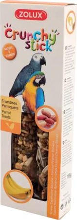 ZOLUX Kolba Crunchy Stick duża papuga orzech ziemny banan 115 g