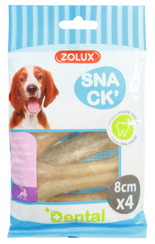 Zolux Kość prasowana z fluorem dla psa 8 cm x 4 szt.