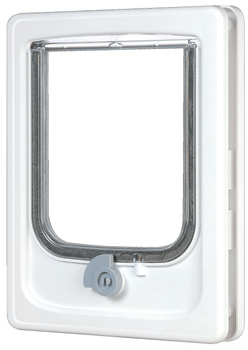 Zolux Drzwiczki dla kota do drzwi drewnianych białe