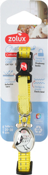 ZOLUX Obroża dla kota z zawieszką w kształcie ptaka CHATOUILLE żółta