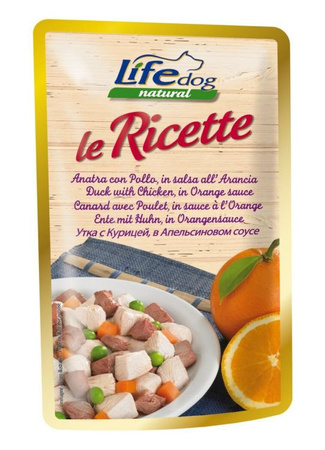 LIFE DOG sasz.95g DUCK + CHICKEN LE RICETTE /30