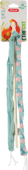 ZOLUX Zabawka dla kota wędka ze wstążką, liście ETHICAT 45 cm