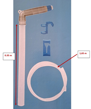 Zolux Odmulacz do akwarium komplet Syfon klipsy
