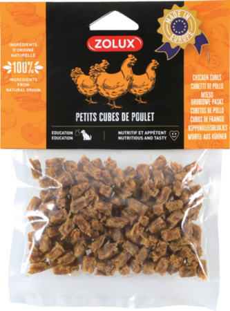 Zolux Przysmak naturalny dla psa Kostki z kurczaka małe 100 g