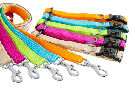 Zolux Obroża nylonowa dla psa regulowana 40 mm kol. turkusowy