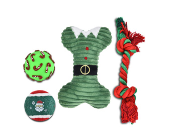 BARRY KING ZESTAW ZABAWEK ŚWIĄTECZNYCH    4szt/op ZIELONY