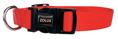 Zolux Obroża dla psa nylonowa taśma 30/40cm 15mm kol. czerwony