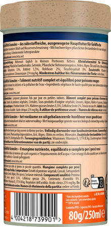 TETRA Goldfish Granules 250 ml pokarm granulki dla ryb zimnolubnych