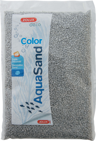 ZOLUX Żwirek do akwarium Aquasand Color pastelowa szarość 1 kg