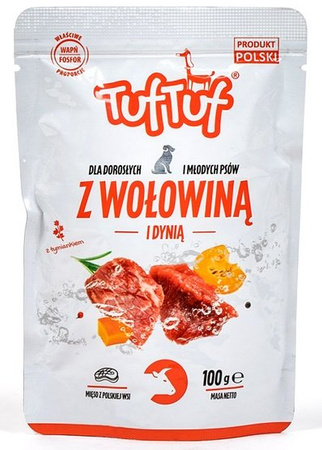 TUF TUF Wołowina z dynią dla psa saszetka 100g
