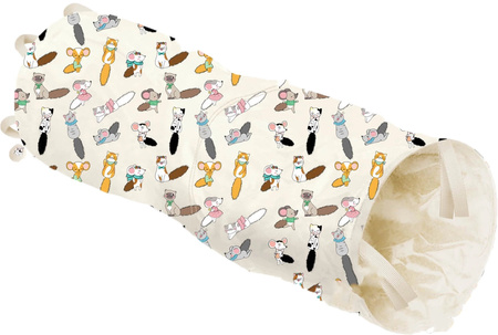 ZOLUX Zabawka dla kota tunel wzór koty i myszy CHATOUILLE 50cm