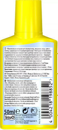 TETRA AquaSafe 50ml środek uzdatniający wodę wodociągową do użytku w akw.