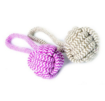 Dingo Zabawka dla psa - Piłka z rączką beżowa