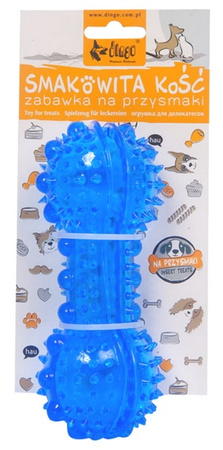 Dingo Zabawka dla psa - Smakowita kość z kolcami 15x6cm niebieska