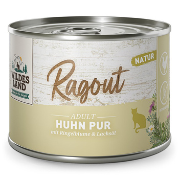WILDES LAND CAT Ragout Huhn Pur - kurczak (180g)