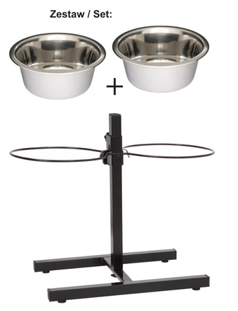 Barry King Stojak regulowany do misek 4,7L malowany [18333]