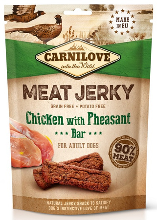 Carnilove Dog Jerky Chicken with Pheasant Bar - kurczak i bażant 100g