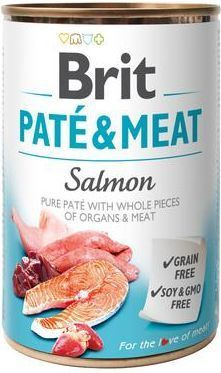 Brit Pate & Meat Dog Salmon puszka 400g