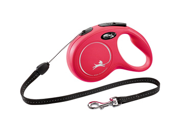 FLEXI Smycz automatyczna dla psa NEW CLASSIC linka S 8m czerwona