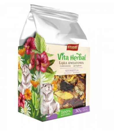 Vitapol Vita Herbal Przekąska Łąka kwiatowa dla szynszyli 30g